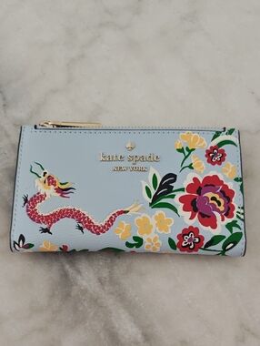Kate Spade Dragon Print Slim Wallet! - Lightly Used
